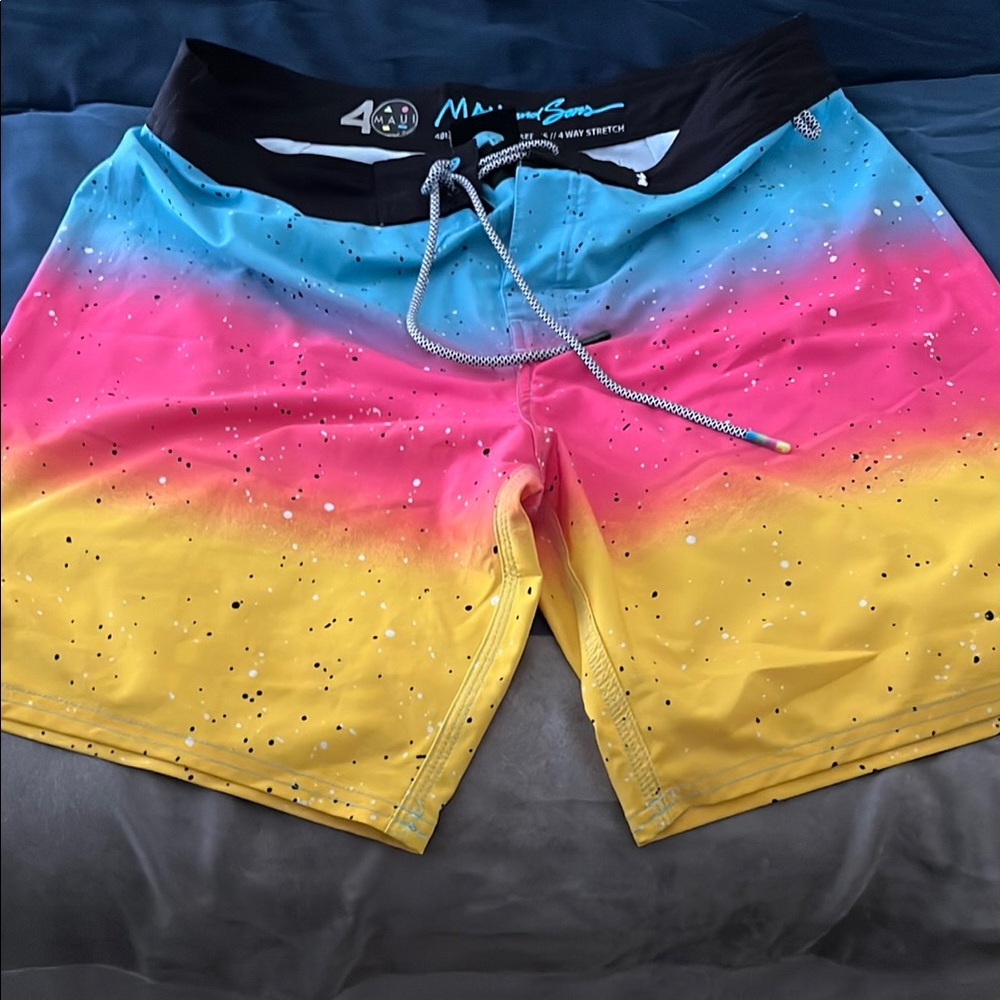 Maui and Sons Men's Multicolor Swim Shorts